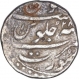 Silver One Rupee Coin of Aurangzeb Alamgir of Surat Mint.