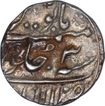 Silver One Rupee Coin of Ahmad Shah Bahadur of Allahabad Mint.