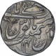 Silver One Rupee Coin of Mustafabad Mint of Rohikhand.