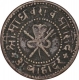 Copper Half Paisa Coin of Madho Rao of Gwalior State.