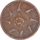 Copper Cash Coin of Bala Rama Varma VI of Travancore State.