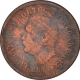 Copper One Eighth Tanga Coin of India Portuguese.