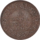 Copper One Twelfth Anna Coin of Victoria Empress of Calcutta Mint of 1891.