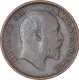 Copper One Twelfth Anna Coin of King Edward VII of Calcutta Mint of 1905.