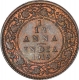 Bronze One Twelfth Anna Coin of King George V of Calcutta Mint of 1919.