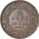 Bronze One Twelfth Anna Coin of King George V of Calcutta mint of 1921.