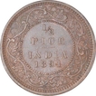 Copper Half Pice of Victoria Empress of Calcutta Mint of 1894.