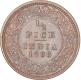 Copper Half Pice Coin of Victoria Empress of Calcutta Mint of 1898.