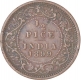 Copper Half Pice Coin of  Victoria Empress of Calcutta Mint of 1899.