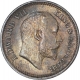 Bronze Half Pice Coin of King Edward VII of Calcutta Mint of 1908.