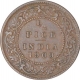 Bronze Half Pice Coin of King Edward VII of Calcutta Mint of 1909.