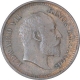 Bronze Half Pice Coin of King Edward VII of Calcutta Mint of 1910.