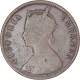 Copper One Quarter Anna Coin of Victoria Empress of Calcutta Mint of 1887.