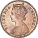 Copper Quarter Anna Coin of Victoria Empress of Calcutta Mint of 1900.