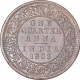 Copper Quarter Anna Coin of King Edward VII of Calcutta Mint of 1903.