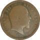 Copper Quarter Anna Coin of King Edward VII of Calcutta Mint of 1904.