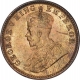 Bronze Quarter Anna Coin of King George V of Calcutta Mint of 1914.