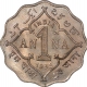 Copper Nickel One Anna of King George V of Bombay Mint of 1935.