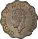 Nickel Brass One Anna Coin of King George VI of Bombay Mint of 1944.