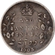 Silver Two Annas Coin of King Edward VII of Calcutta Mint of 1905.