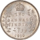 Silver Two Annas Coin of King Edward VII of Calcutta Mint of 1910.