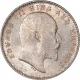 Silver Two Annas Coin of King Edward VII of Calcutta Mint of 1910.