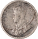 Silver Two Annas Coin of King George V of Calcutta Mint of 1914.