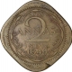 Nickel Brass Two Annas Coin of King George VI of Bombay Mint of 1944.