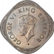 Copper Nickel Two Annas Coin of King George VI of Bombay Mint of 1947.