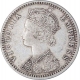 Silver Quarter Rupee Coin of Victoria Empress of Bombay Mint of 1898.