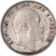 Silver Quarter Rupee Coin of King Edward VII of Calcutta Mint of 1903.