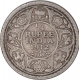 Silver Quarter Rupee Coin of King George V of Calcutta Mint of 1912.