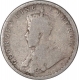 Silver Quarter Rupee Coin of King George V of Calcutta Mint of 1912.