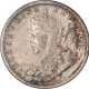 Silver Quarter Rupee Coin of King George V of Calcutta Mint of 1913.