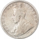 Silver Quarter Rupee Coin of King George V of Bombay Mint of 1913.