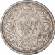 Silver Quarter Rupee Coin of King George V of Bombay Mint of 1928.