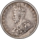 Silver Quarter Rupee Coin of King George V of Calcutta Mint of 1936.