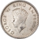 Silver Quarter Rupee Coin of King George VI of Bombay Mint of 1939.