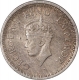 Silver Quarter Rupee Coin  of King George V of Bombay Mint of 1943.