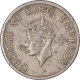 cupro Nickel Quarter Rupee of King George VI of Bombay Mint of 1947.