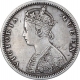 Silver Half Rupee Coin of Victoria Queen of Bombay Mint of 1874.