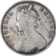 Silver Half Rupee Coin of Victoria Empress of Bombay Mint of 1887.