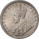 Silver Half Rupee Coin of King George V of Calcutta Mint of 1914.