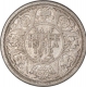 Silver Half Rupee Coin of King George V of Bombay Mint of 1916.