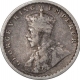 Silver Half Rupee Coin of King George V of Calcutta Mint of 1926.