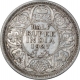 Silver Half Rupee Coin of King George V of Calcutta Mint of 1927.