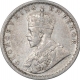 Silver Half Rupee Coin of King George V of Calcutta Mint of 1927.