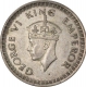 Silver Half Rupee Coin of King George VI of Bombay Mint of 1943.