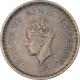 Silver Half Rupee Coin of King George VI of Lahore Mint of 1943.