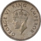 Silver One Rupee Coin of King  George VI of Bombay Mint of 1943.